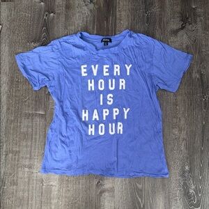 Wildfox Blue Short Sleeve Tee